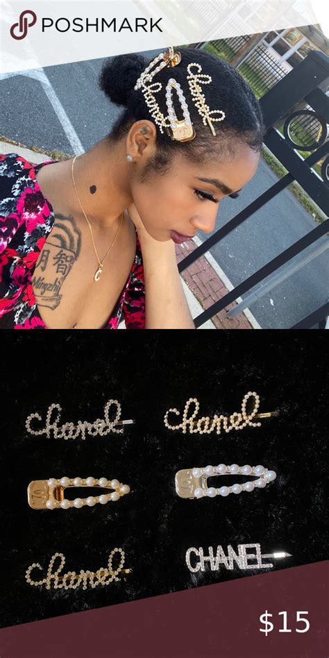 chanel hair pins|Chanel hair accessories online.